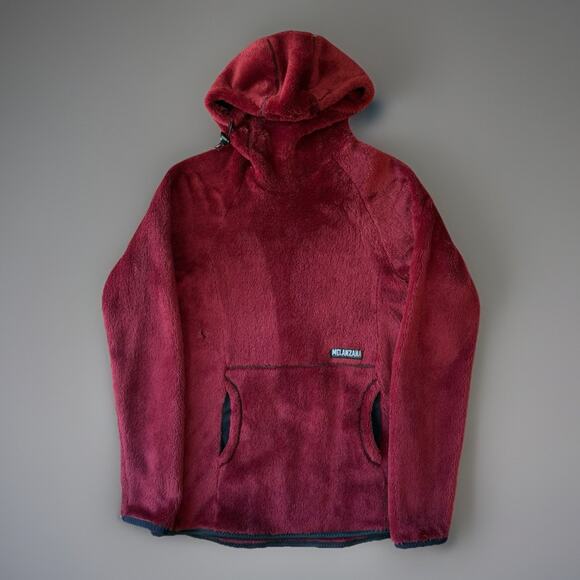 Melanzana High Loft Hoodie Women's S Red Fleece Pullover Colorado Outdoors - Picture 1 of 10